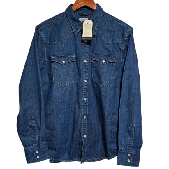 Levi's Barstow Western Shirt in Lower Haight Size Medium NWT - Picture 3 of 5